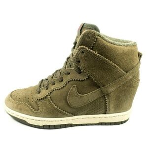 Nike Dunk Sky Hi Hidden Wedge Leather Sneakers